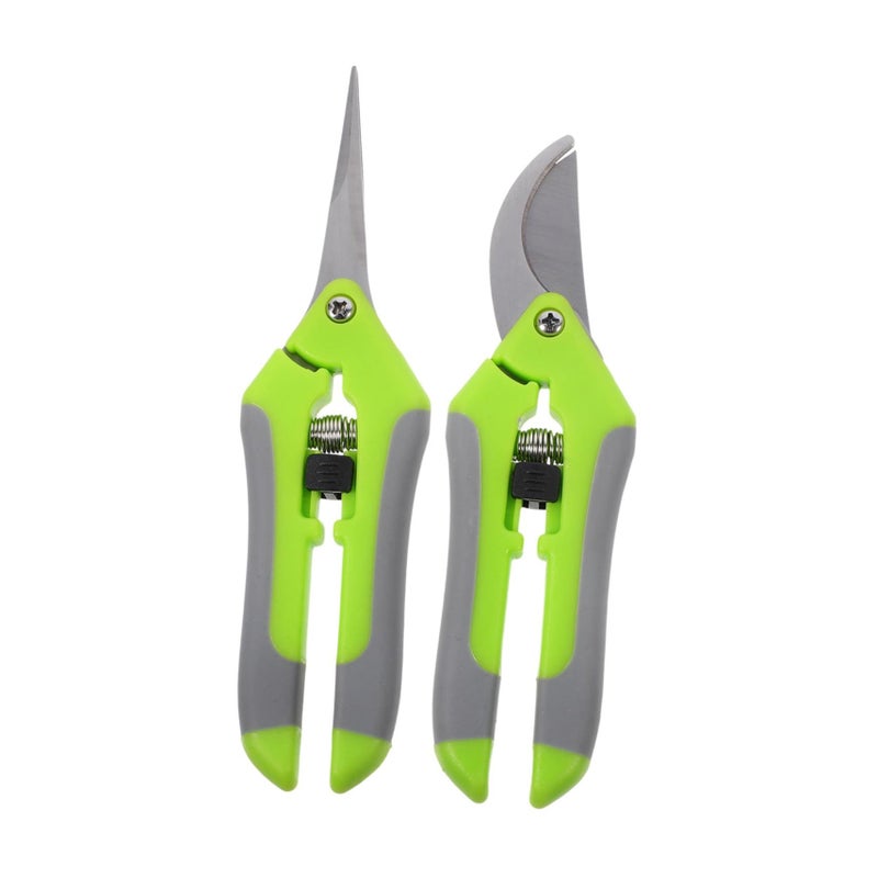 2 Pcs Ergonomic Pruning Shears Steel Blades For Garden Trimming - Image 2