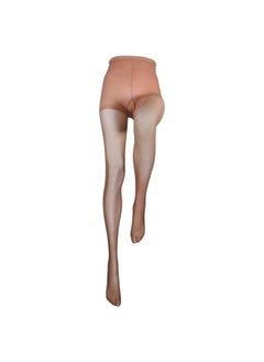 Truform Sheer Compression Pantyhose, 8-15 mmHg, Women's Shaping Tights, 20 Denier, Beige, Queen Plus  - Image 3