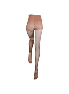 Truform Sheer Compression Pantyhose, 8-15 mmHg, Women's Shaping Tights, 20 Denier, Beige, Queen Plus  - Image 4