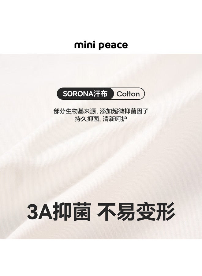 Minipeace Girls' Long-sleeve T-shirt Fbcpf1222, Cloud White, 130cm - Image 2