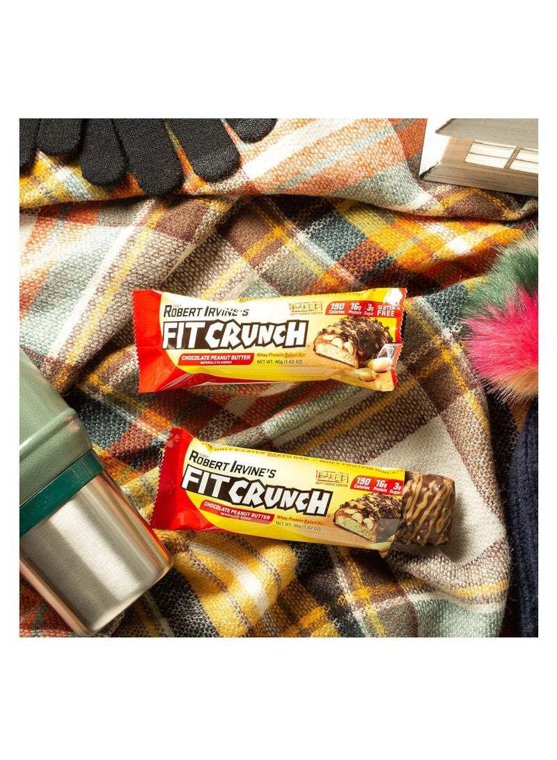 Fit Crunch Protein Bar 46gm Chocolate Peanut Butter  1x9 - Image 4