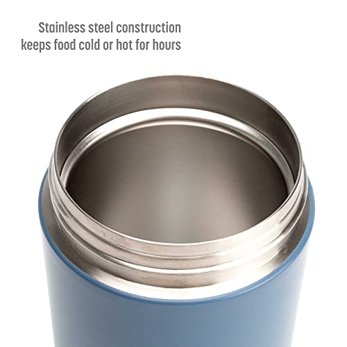 Goodful Stainless Steel Food Jar, Double Wall Vacuum Sealed Insulated Food Storage Container with Carry Handle Lid, 16-Ounce, Deep Blue - Image 5