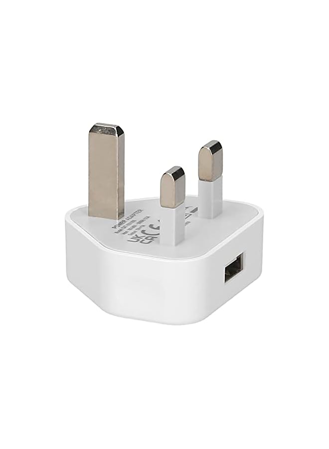 promass 5V 1A USB 100-240V Input DC Charging Multifunction Power Adapter for Electronic Devices (UK Plug, White) - Image 5