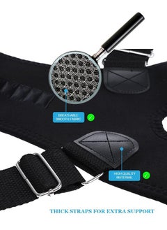 Polish'D Thoracic Back Brace Posture Corrector, Magnetic Support for Neck Shoulder Upper and Lower Back Pain Relief, Perfect Posture Brace for Cervical Lumbar Spine, Fully Adjustable Belt (Black, Large)  - Image 3