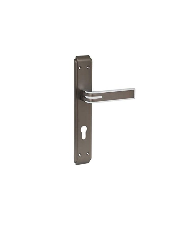 ROBUSTLINE Robustline Door Handle | Zinc Material | Blackish Silver Color | Strip Design Handle  - Image 1