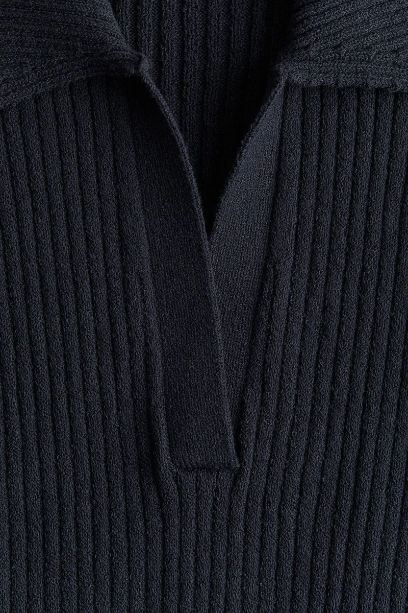 H&M Rib-knit collared dress