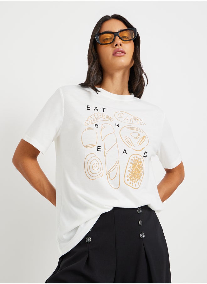 Take Two Take Two Graphic Print Regular Fit T-Shirt  - Image 1
