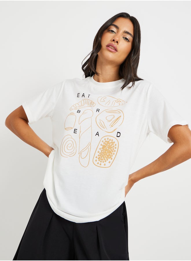 Take Two Take Two Graphic Print Regular Fit T-Shirt  - Image 3