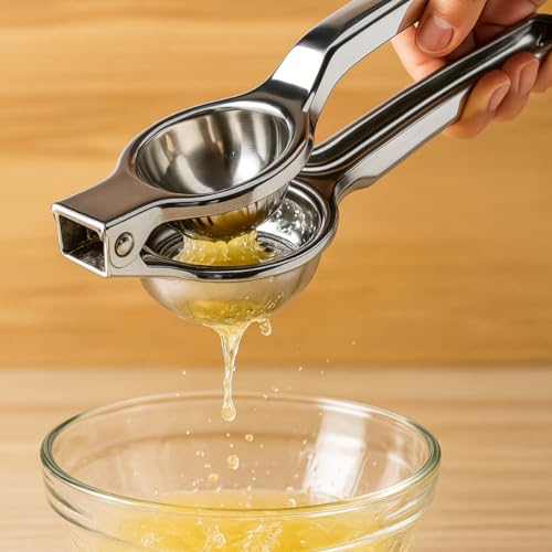 SimpliDeals Stainless Steel Lemon Squeezer – Heavy Duty Citrus Juicer Press for Lemons, Oranges & Limes – Manual Handheld Juicer Extractor, Rust-Resistant & Easy to Clean (Lemon Squezer) - Image 5