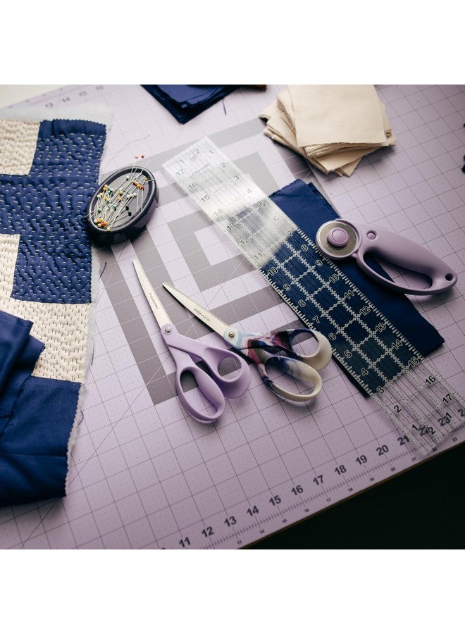 Fiskars Self Healing Cutting Mat with Grid for Sewing, Quilting, and Crafts - 24" x 36” Grid - Lilac/Mountain Haze - Image 3