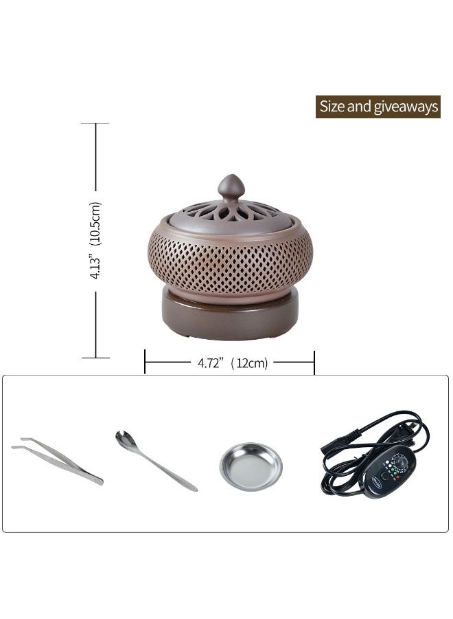 Y&D Electric Ceramic Incense Burner - Safe Easy-to-Use Aroma Diffuser | Fresh Air, Home Decor & Cozy Vibe - Image 5