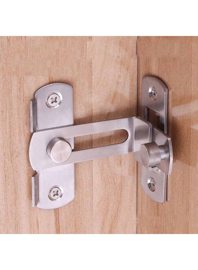 2PCS 90 Degree Stainless Steel Right Angle Buckle Gate Latch,Flip Door Locks Bolts for Doors & Windows(4 inch) - Image 3