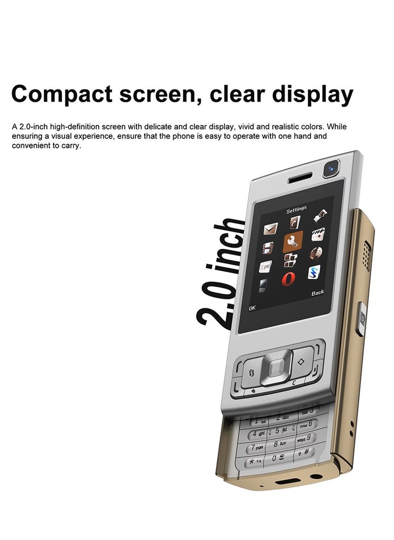 Hope - Hope N95Pro Dual SIM Mobile Phone, 2.0 Inch Screen, 1000mAh Battery, 2G Network Support, MP4/MP3 Player, Bluetooth, Radio, Social Networking - Image 1