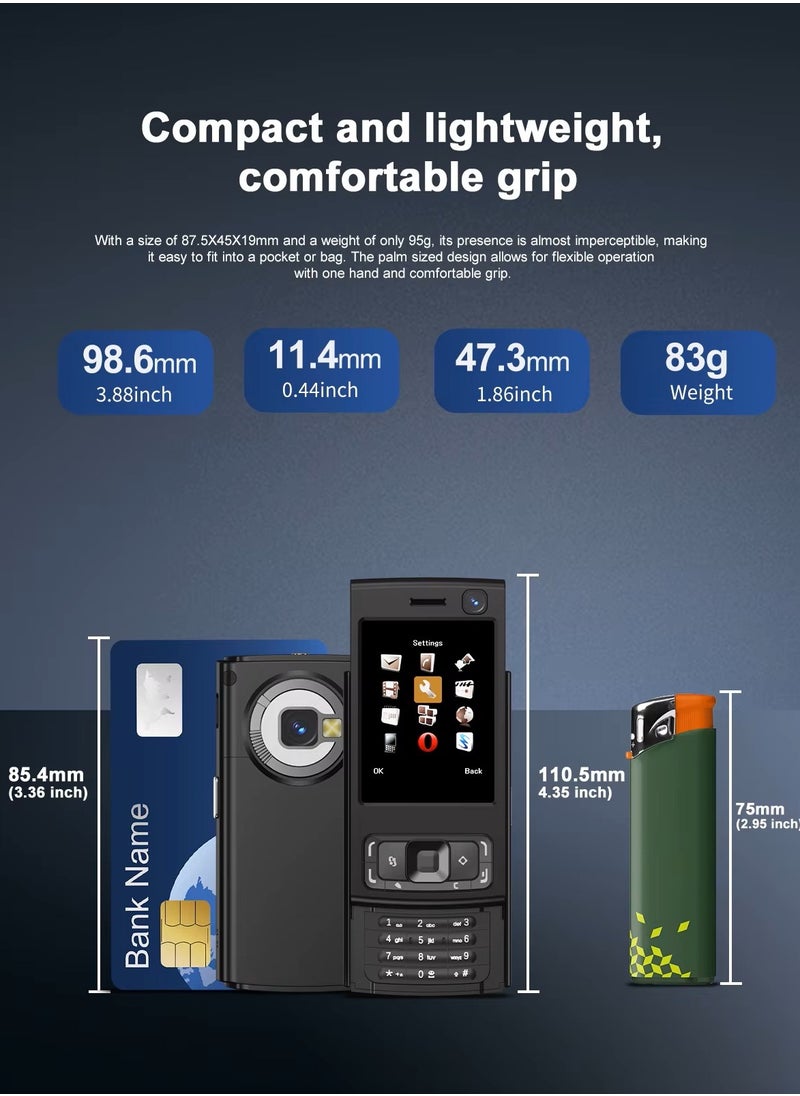Hope - Hope N95Pro Dual SIM Mobile Phone, 2.0 Inch Screen, 1000mAh Battery, 2G Network Support, MP4/MP3 Player, Bluetooth, Radio, Social Networking - Image 1
