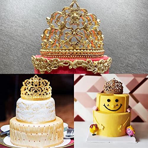 muyulin Crown Fondant Molds, 3 Pcs, Baroque Photo Frame Silicone Molds, Chocolate Mould for Crown Cake Decorating Cupcake Topper Gum Paste Polymer Clay - Image 5