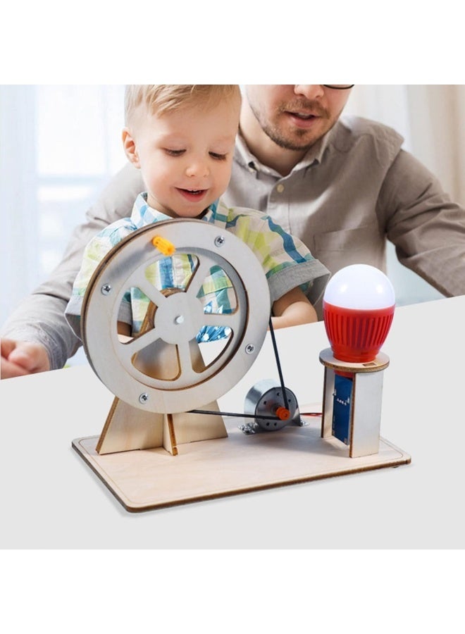 Motor circuit kit, children's science experiment educational learning kit, DIY engineering project wooden coloring (paint not included). - Image 2