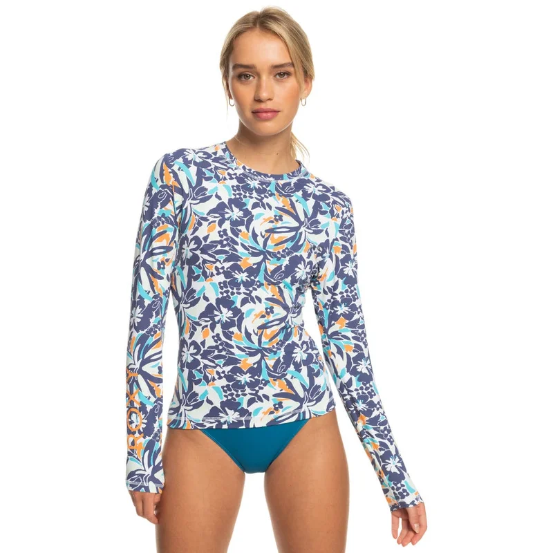 روكسي Sea Skippin Long Sleeve Upf 50 Rashguard - Women