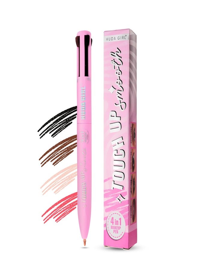 HUDA GIRL 4in1 Eyeliner, Lip Liner, Brow Liner & Highlighter Korean Makeup Pen for Anytime & Anywhere Waterproof Smudge-proof and Instant Makeover - Image 1