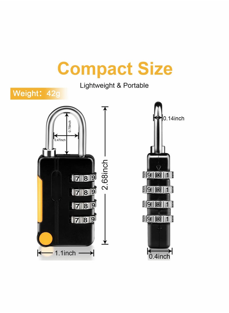 Generic - Combination Padlocks, Luggage Lock Suitcase Locks, 2 Pack Small Waterproof Padlocks, 4 Digit Code Security Locks for School Gym Locker, Gate, Shed, Tool Boxes, Fences - Image 1