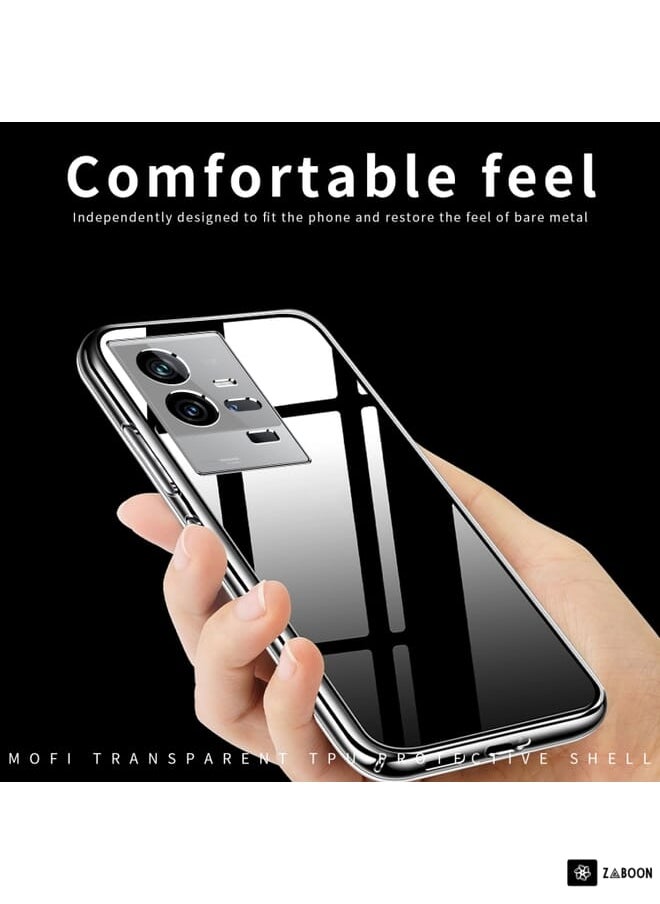 Green Tiger - For vivo iQOO 11 Pro MOFI Ming Series Ultra-thin TPU Phone Case(Transparent) - Image 1