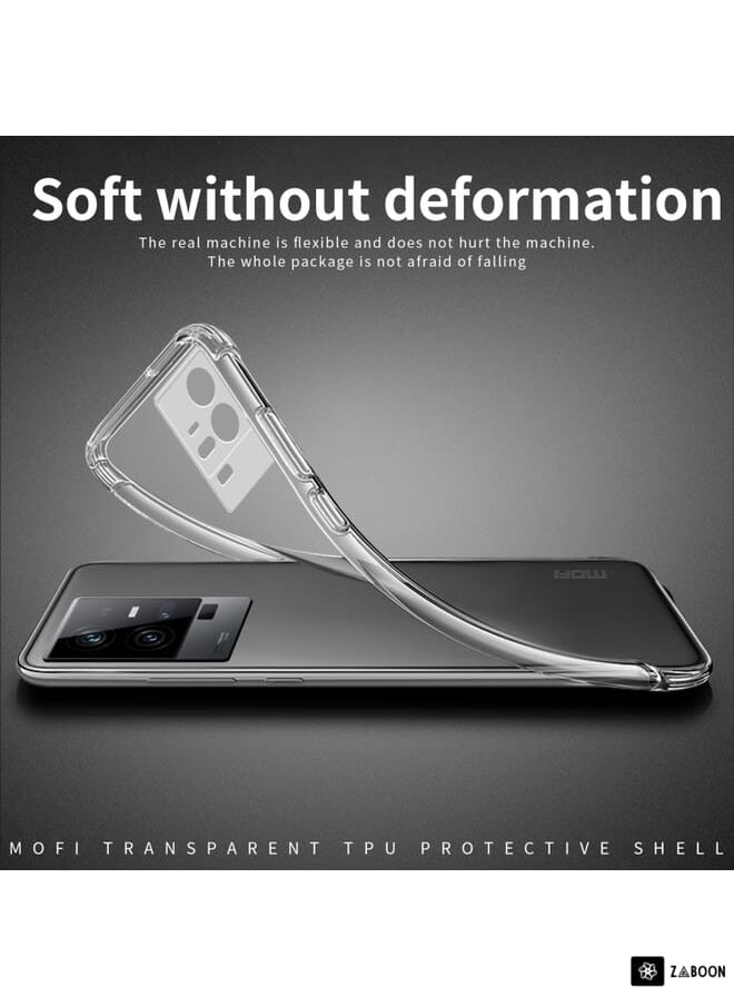 Green Tiger - For vivo iQOO 11 Pro MOFI Ming Series Ultra-thin TPU Phone Case(Transparent) - Image 1