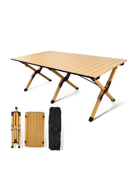 Portable and foldable wooden picnic and camping table,Folding Picnic Table, Outdoor Camping Folding Table, 45.7"L x 24"W x 17.3"H