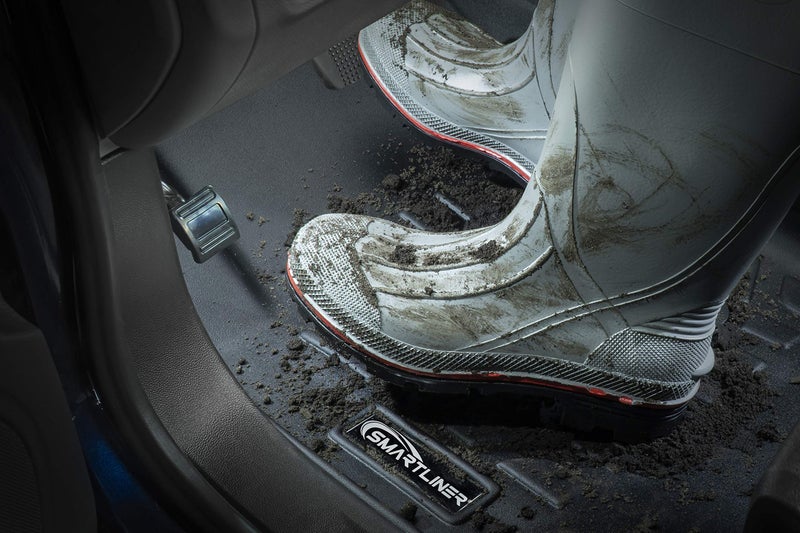 MAX LINER MAXLINER حصائر أرضية مخصصة للصف الثالث باللون الأسود متوافقة مع فورد إكسبلورر 2011-2019 - Image 4