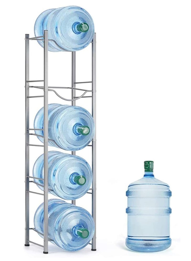 GoldenLike Water Bottle Rack,5 Tier Water Bottle Stand 5 Gallon Water Bottle Holder Water Bottle Storage Rack for Office Home and Kitchen - Image 1