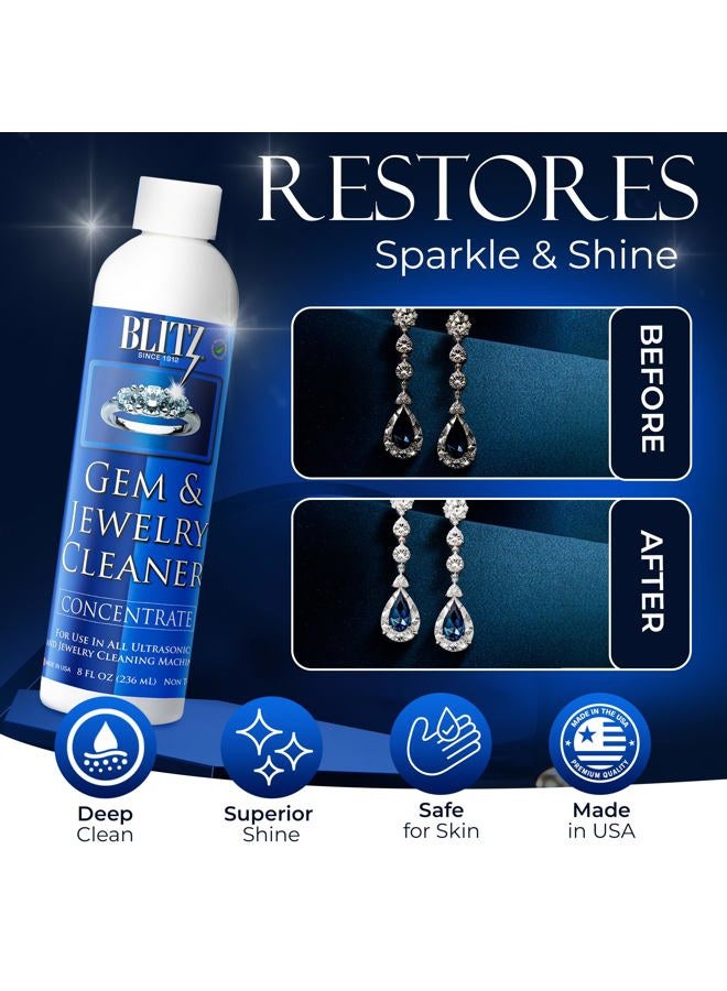 Blitz Gem & Jewelry Cleaner Concentrate (8 Oz) (1-Pack), 8 Fl Oz (Pack of 1) - Image 3