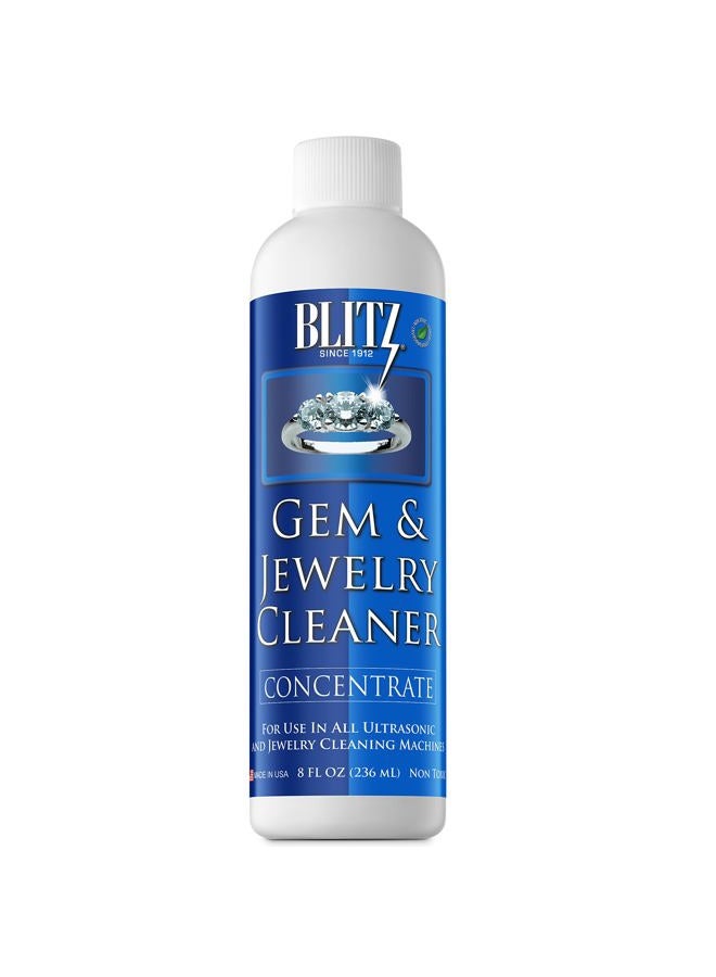 Blitz Gem & Jewelry Cleaner Concentrate (8 Oz) (1-Pack), 8 Fl Oz (Pack of 1) - Image 1