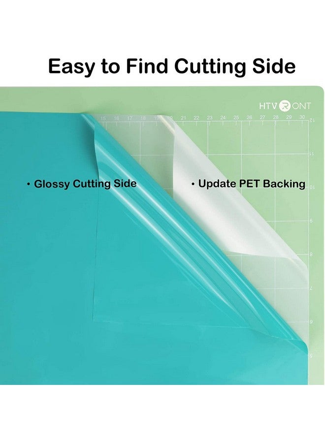 HTVRONT Turquoise Permanent Vinyl Turquoise Vinyl For Cricut 12" X 14 Ft Turquoise Adhesive Vinyl Roll For Cricut Silhouette Cameo Cutters Signs Scrapbooking Craft Die Cutters (Turquoise) - Image 5