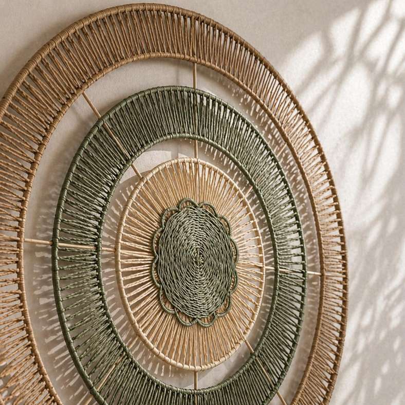 Pan Home Makuri Metal Wall Decor Dia 89cm - Natural - 191FHB9900431 - Image 2