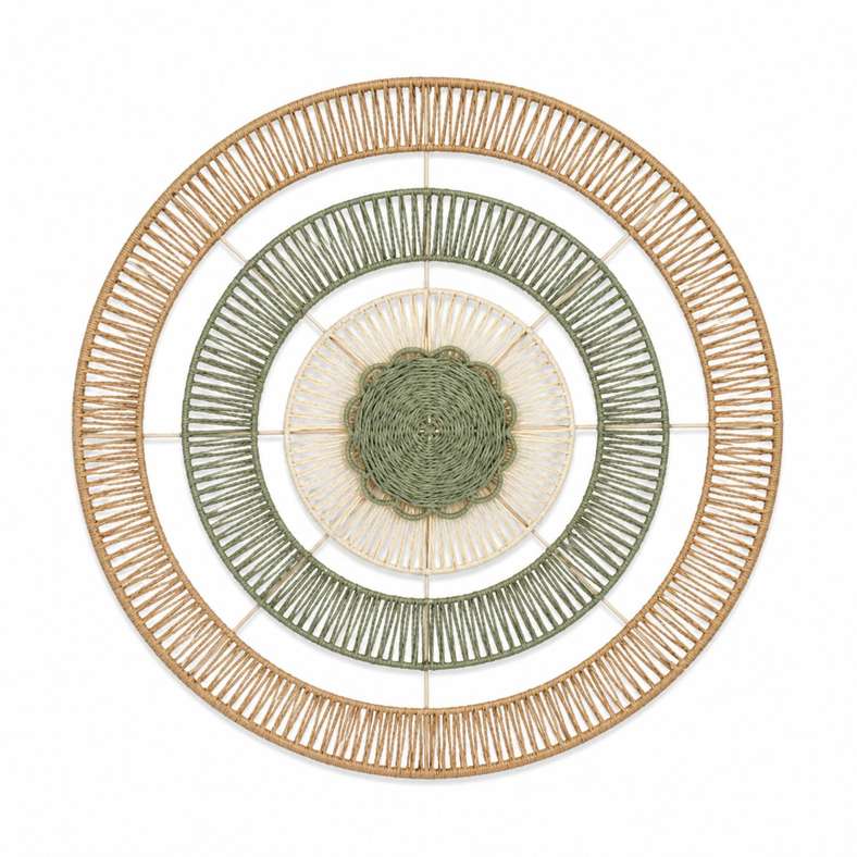 Pan Home Makuri Metal Wall Decor Dia 89cm - Natural - 191FHB9900431 - Image 3