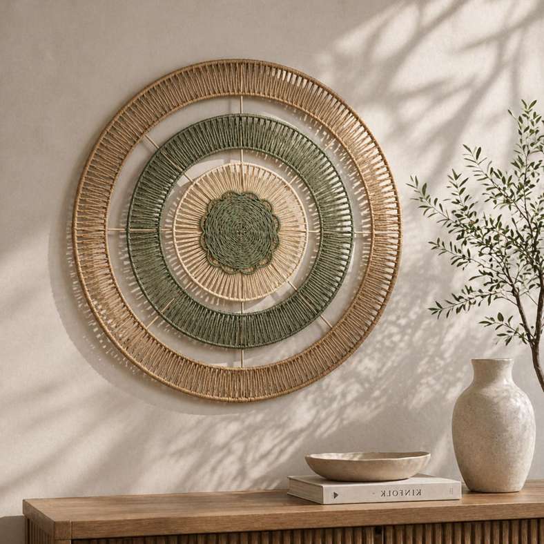 Pan Home Makuri Metal Wall Decor Dia 89cm - Natural - 191FHB9900431 - Image 1