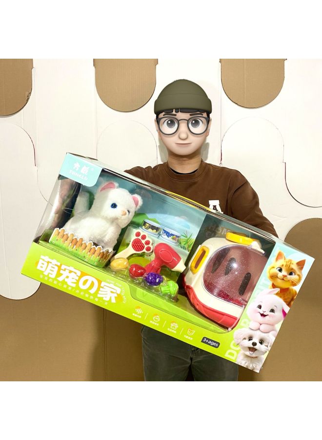 Children's Big Gift Box Cute Pet Home Electric Plush Pet Cat Educational Toy Agency Enrollment Points Renewal Gift-Color:070C Electric Plush Cat  - Image 4