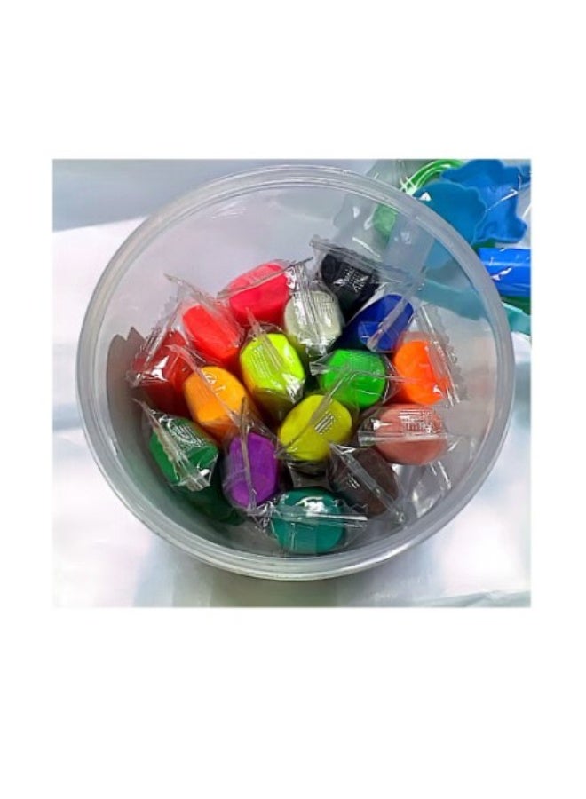 Flamingo 16-Pieces Play Dough Modeling Clay Set Multicolor - Image 2