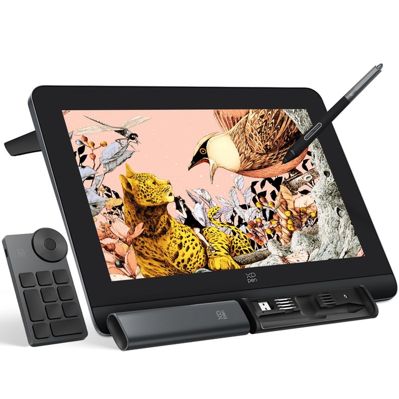 XP-PEN تابلت الرسم XPPen Artist Pro 16 Gen2 25K بحجم 16 بوصة بدقة QHD مع شاشة مضادة للتوهج كاملة التغطية 16384 مستوى ضغط قلم X3 Pro بدون بطارية 159 sRGB مع لوحة مفاتيح صغيرة - Image 2