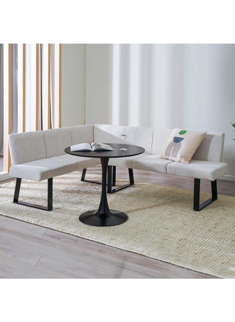 Pan Home - Glanz Dining Bench Corner - Creame - Image 1