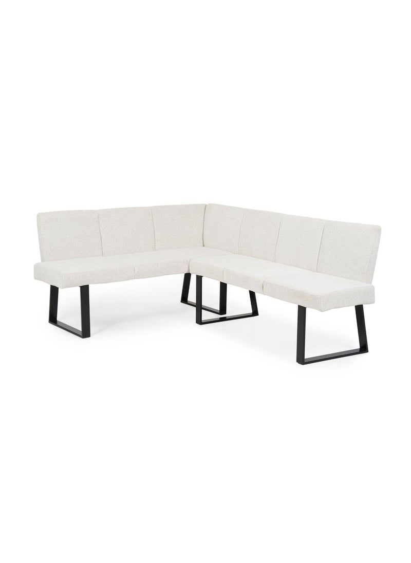 Pan Home - Glanz Dining Bench Corner - Creame - Image 1