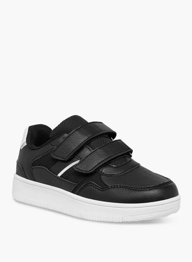 LBL by Shoexpress Boys Panelled Sneakers with Hook and Loop Closure