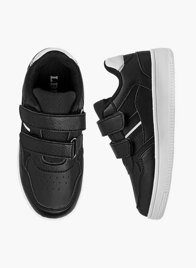 LBL by Shoexpress Boys Panelled Sneakers with Hook and Loop Closure