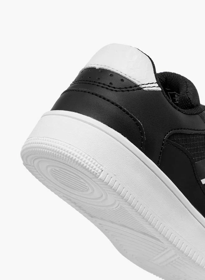 LBL by Shoexpress BLACK Panelled Sneakers With Hook And Loop Closure for Men | Best Price UAE