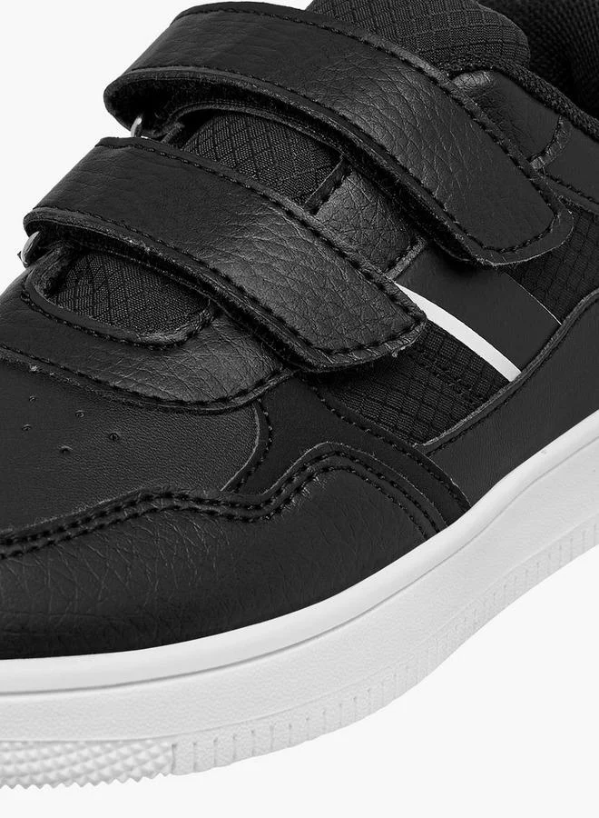 LBL by Shoexpress BLACK Panelled Sneakers With Hook And Loop Closure for Men | Best Price UAE