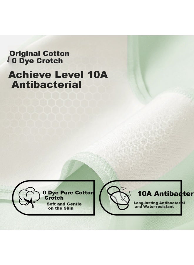 Secretworld High-waisted Underwear For Women, 100% Pure Cotton A-class Crotch, Student Mid-rise 7a Grade Antibacterial, Individually Packaged High-waist Shorts - Image 3