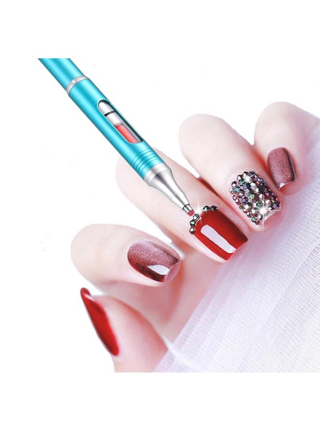 Yacig Rhinestone Picker Tool, Diamond Art Painting Dotting Pen Refillable Wax Pen for Rhinestones, Nail Rhinestone Picker Dotting Tool Nail Art DIY Decoration Tool for Diamond Art Painting DIY Craft - Image 3