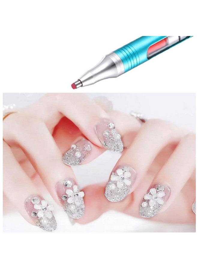 Yacig Rhinestone Picker Tool, Diamond Art Painting Dotting Pen Refillable Wax Pen for Rhinestones, Nail Rhinestone Picker Dotting Tool Nail Art DIY Decoration Tool for Diamond Art Painting DIY Craft - Image 4