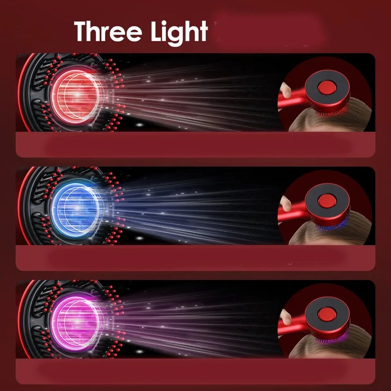HailiCare Electric Scalp Massage Comb LED with 3 Lights 5 Levels Head Massager Massage Comb for Hail Care - Image 5