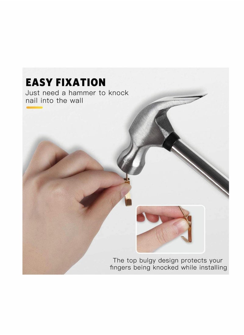 Heavy Duty Wall Hooks for Picture Hanging, 30lbs Capacity, Professional Frame Hangers for Wood and Drywall Solutions
