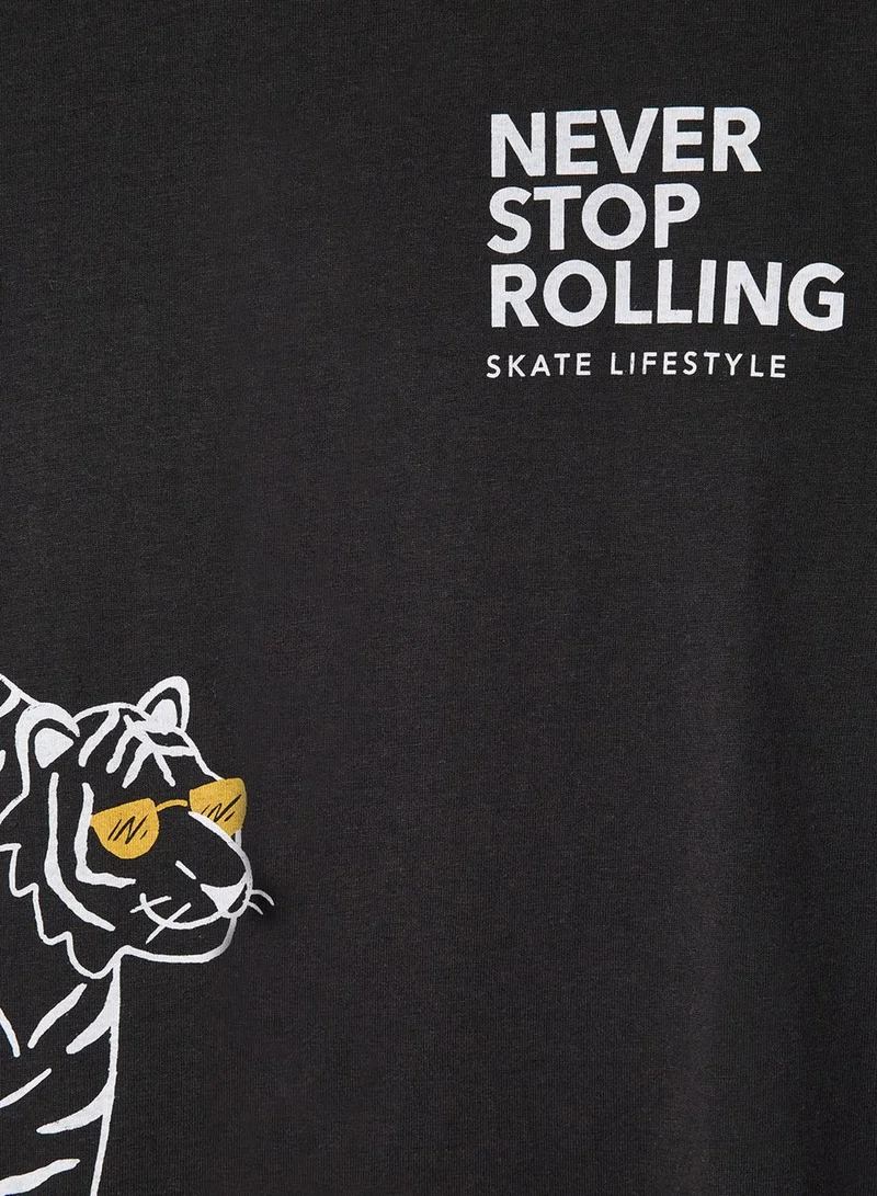 MANGO Kids Graphic Print T-Shirt