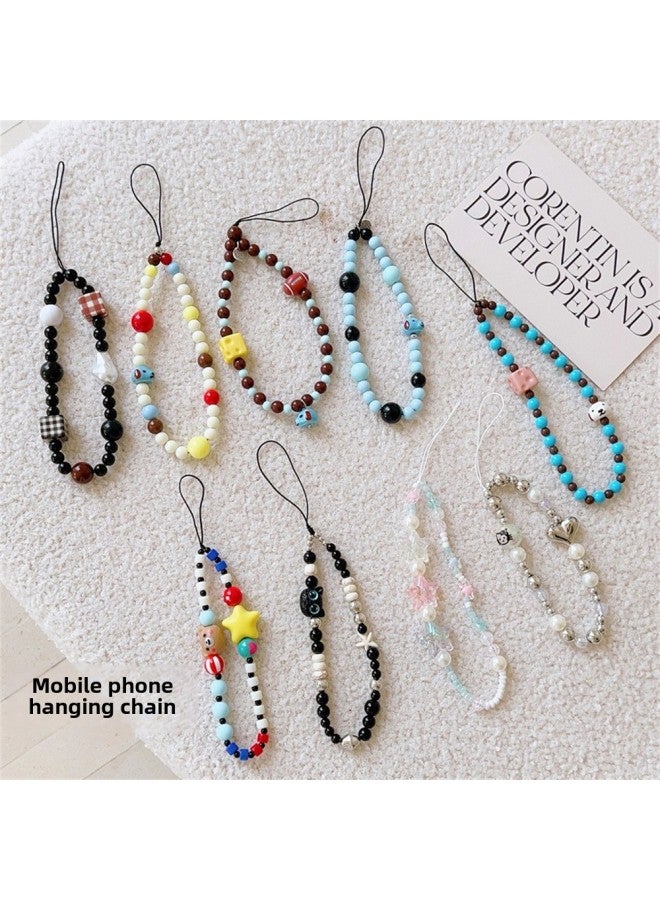 Accessories For Apple Samsung Phone Case Wrist Lanyard Cartoon Pendant Pendant Beads Spoon Rope Japanese-Korean Style-Specifications Support Image Upload:Hq Bead Chain Short Rope No. 3
